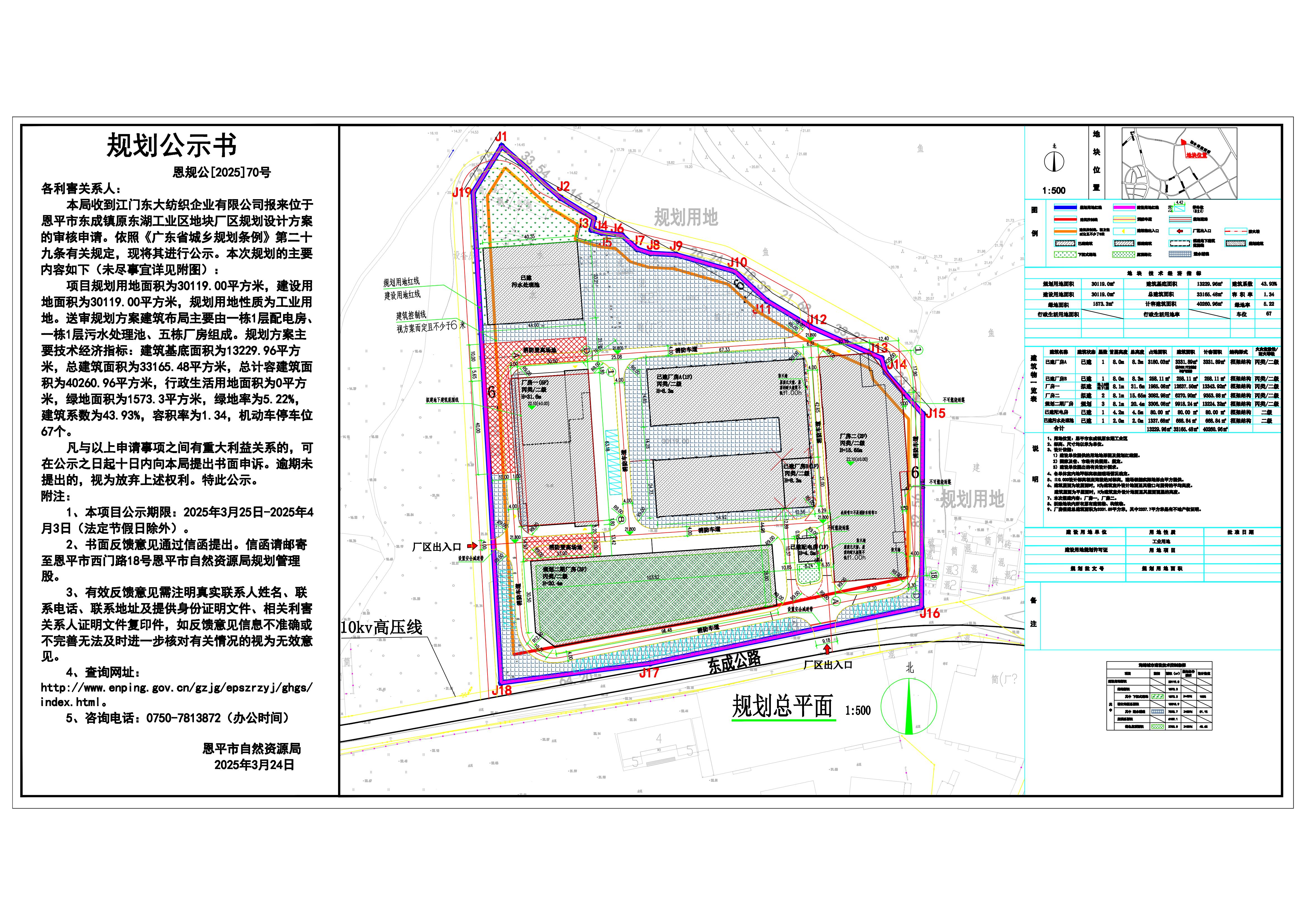 恩规公[2025]70号 规划公示书 关于欧亚国际官网
东成镇原东湖工业区（江门东大纺织企业有限公司）的公示.jpg